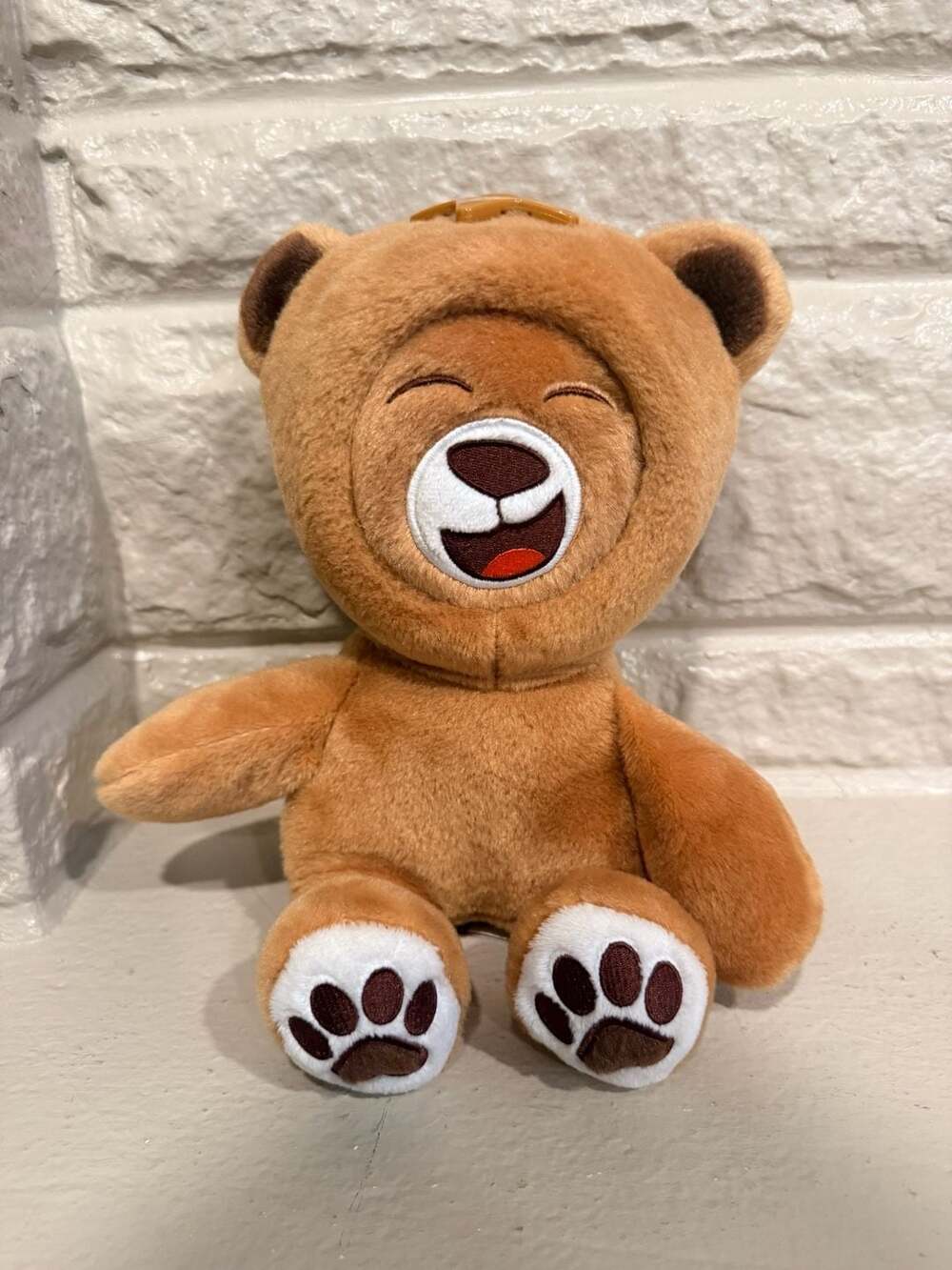 What'sitsface 12-inch Brown Bear Plush with 6 Interchangeable Mood Faces